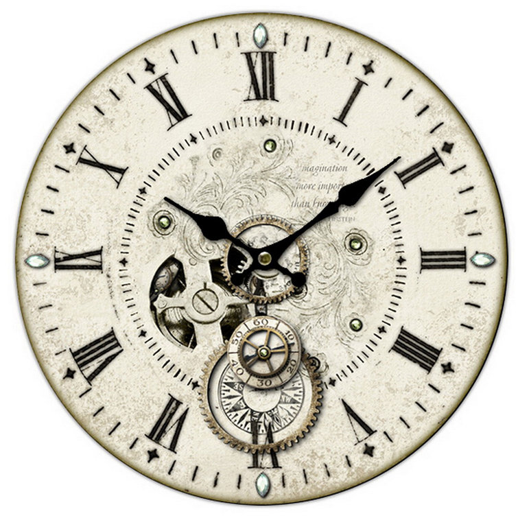 Lily Manor Mitcham 32cm Silent Wall Clock Wayfair.co.uk